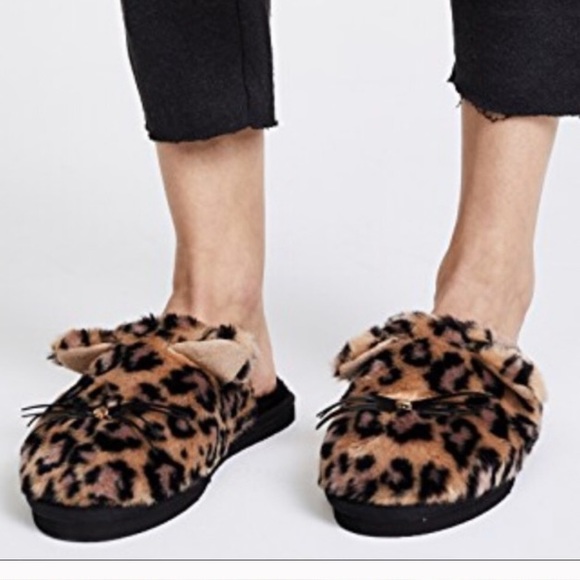 kate spade Shoes - Final NWT Kate Spade Brown Leopard Slippers
